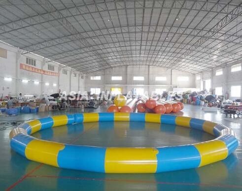 घुमावदार पीवीसी inflatable स्विमिंग पूल, 3.5M * 3.5M पीवीसी inflatable समुद्र तटों के लिए पूल स्विमिंग पूल सामग्री