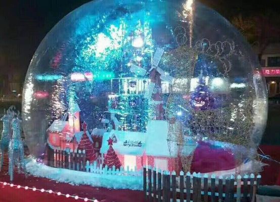 पीवीसी पारदर्शी विशाल inflatable शो बॉल, क्रिसमस पदोन्नति के लिए inflatable बर्फ के गोले