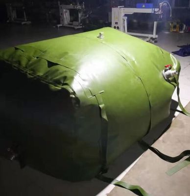 टिकाऊ 3m3 ईंधन भंडारण टैंक तह TPU लेपित inflatable ईंधन टैंक उच्च शक्ति सामग्री