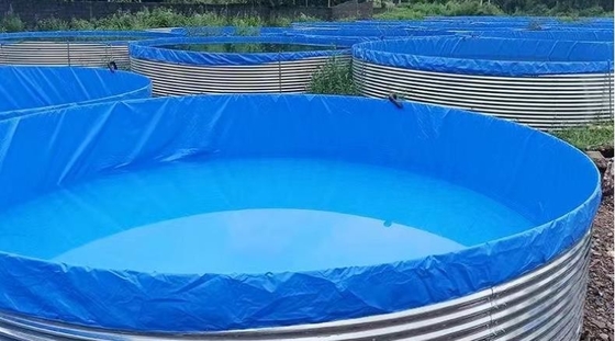 उच्च घनत्व वाली जस्ती शीट टारपॉइल मछली टैंक 5M D 1.45M H