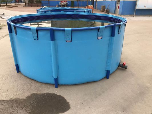 3000L 1.2 मिमी टारपौलीन मछली टैंक फोल्डेबल और धातु फ्रेम मछली तालाब प्लास्टिक टैंक के साथ तह करने योग्य