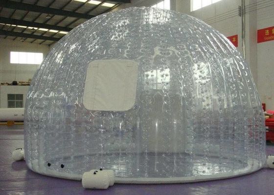 4M*4M कम विषाक्तता साफ inflatable लॉन टेंट पर्यावरण संबंधी चिंताएं inflatable पार्टी टेंट