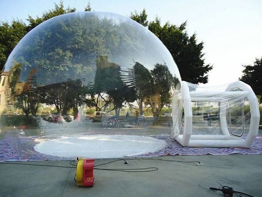 4M*4M कम विषाक्तता साफ inflatable लॉन टेंट पर्यावरण संबंधी चिंताएं inflatable पार्टी टेंट