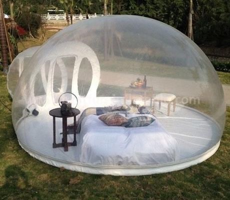 4M*4M कम विषाक्तता साफ inflatable लॉन टेंट पर्यावरण संबंधी चिंताएं inflatable पार्टी टेंट