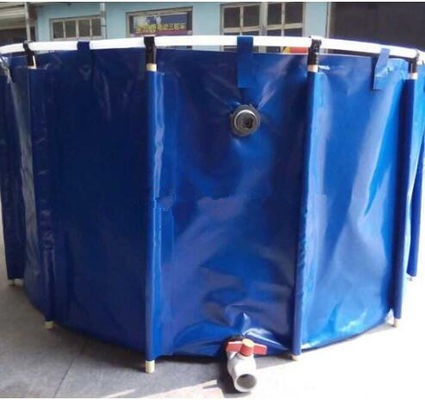 2M*1M 5000L टारपॉलिन फिश टैंक / फोल्डिंग गोल फिश तालाब