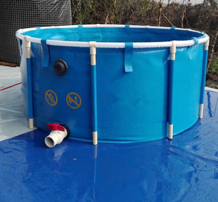 2M*1M 5000L टारपॉलिन फिश टैंक / फोल्डिंग गोल फिश तालाब