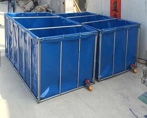1000 लीटर टारपौलिन मछली टैंक, फोल्डेबल मछली टैंक मछली पालन फार्मों के लिए मछली तालाब प्लास्टिक टैंक
