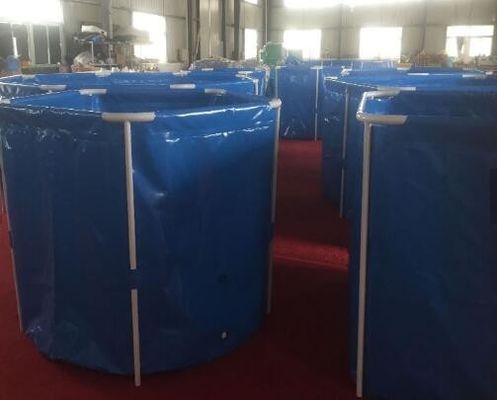 B2 B1 अग्नि प्रतिरोधी गोल आउटडोर मछली तालाब 2500L क्षार प्रतिरोधी पर्यावरण के अनुकूल