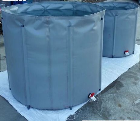 3500L धातु फ्रेम तह और चलती पीवीसी टारपौलीन मछली टैंक मछली तालाब प्लास्टिक टैंक