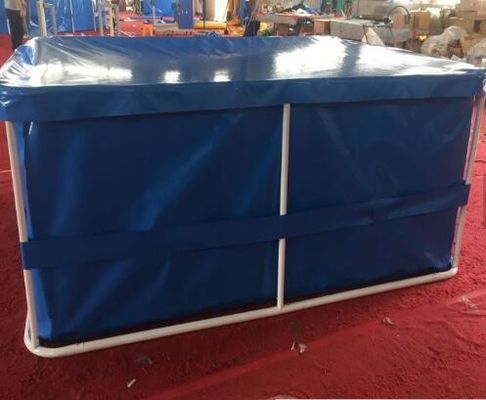 1500L उच्च अपारता हटाने योग्य मछली तालाब, मछली पालन के लिए प्लास्टिक तालाब