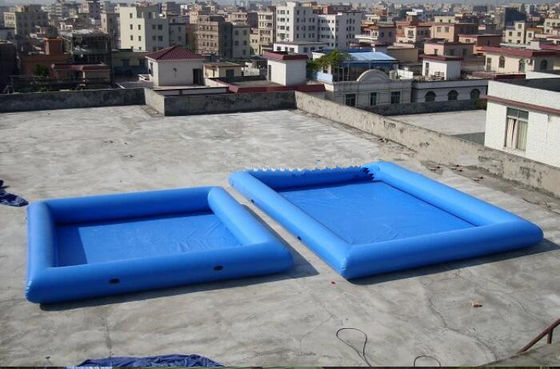 8M*6M फायरप्रूफ पीवीसी टारपॉलिन के साथ परिवार स्विमिंग पूल सामग्री के लिए inflatable स्विमिंग पूल