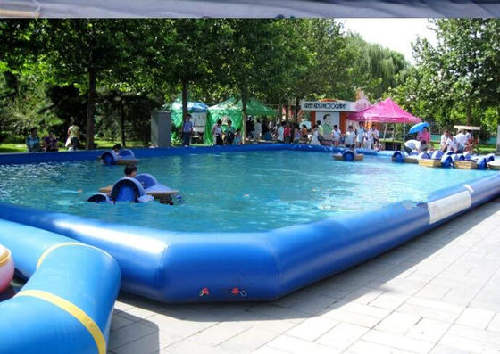 8M*6M फायरप्रूफ पीवीसी टारपॉलिन के साथ परिवार स्विमिंग पूल सामग्री के लिए inflatable स्विमिंग पूल