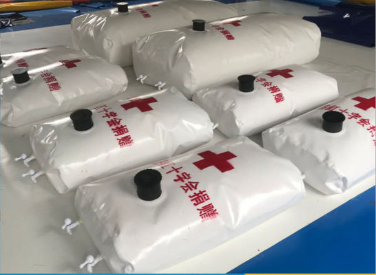 पीवीसी inflatable पानी भंडारण टैंक पानी संयंत्र घर के लिए मूत्राशय 300L सैन्य पानी टैंक