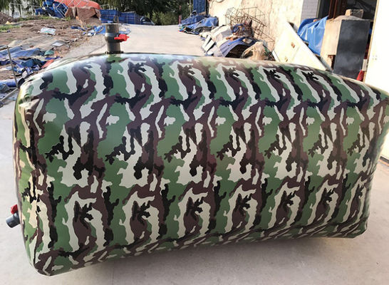 2000L हल्का वजन टारपौलिन पानी टैंक आसान ले लो पीवीसी लेपित पानी टैंक पोर्टेबल पानी टैंक