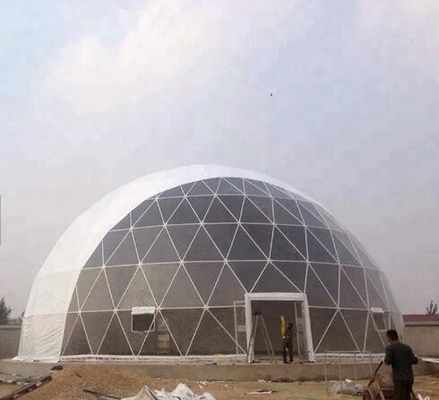 16 एम व्यास पीवीसी भूगर्भीय गुंबद तम्बू आउटडोर होटल इग्लू पार्टी तम्बू बड़े प्रदर्शनी गुंबद तम्बू