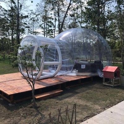 होटल स्पष्ट inflatable बुलबुला तम्बू, आउटडोर inflatable कैंपिंग के लिए पारदर्शी तम्बू