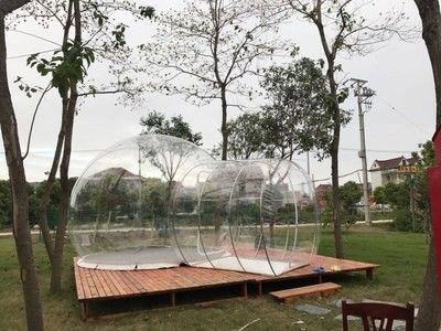होटल स्पष्ट inflatable बुलबुला तम्बू, आउटडोर inflatable कैंपिंग के लिए पारदर्शी तम्बू