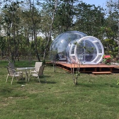 होटल स्पष्ट inflatable बुलबुला तम्बू, आउटडोर inflatable कैंपिंग के लिए पारदर्शी तम्बू
