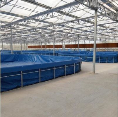 फोल्डेबल स्टील मेष टारपॉइल मछली टैंक मछली खिला के लिए, 10000 लीटर वॉल्यूम मछली तालाब प्लास्टिक टैंक