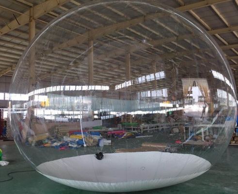 पीवीसी पारदर्शी विशाल inflatable शो बॉल, क्रिसमस पदोन्नति के लिए inflatable बर्फ के गोले
