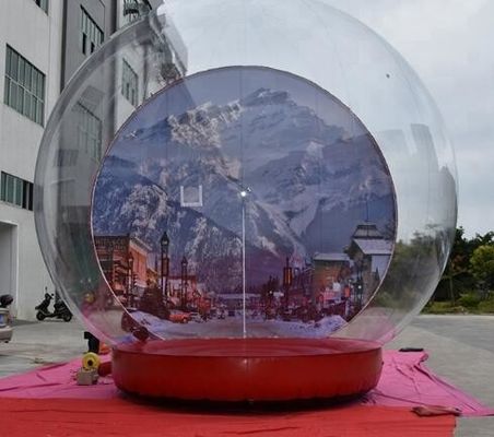 पीवीसी पारदर्शी विशाल inflatable शो बॉल, क्रिसमस पदोन्नति के लिए inflatable बर्फ के गोले