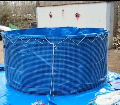 2 एमएम स्टील मेष लटकन मछली टैंक और लटकन मछली पालन गोल मछली तालाब तह मछली टैंक