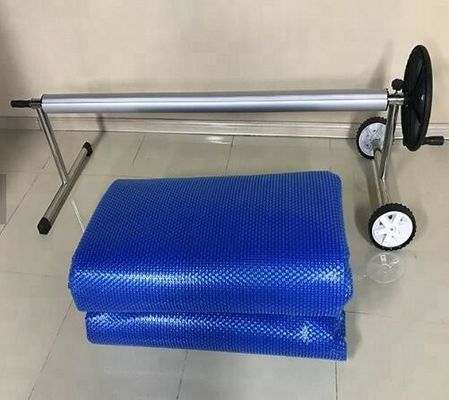 9 एम * 15 एम स्विमिंग पूल सौर कवर एंटी-यूवी जलरोधक गर्मी प्रतिधारण स्वचालित स्विमिंग पूल कवर