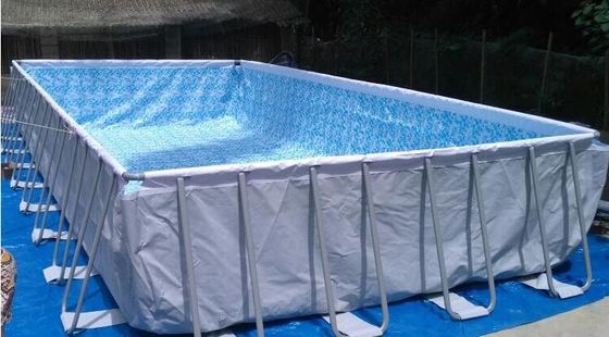 धातु फ्रेम के साथ हल्के पीवीसी inflatable स्विमिंग पूल घर का उपयोग इनडोर