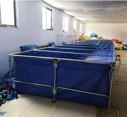 10000 लीटर टारपौलीन पानी टैंक स्व-स्टैंड फोल्डेबल प्लास्टिक मछली तालाब टारपौलीन मछली पालन