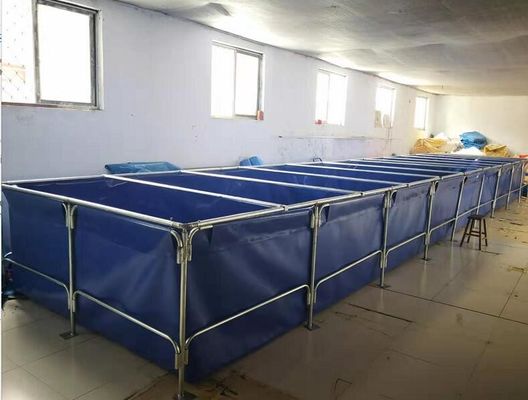 10000 लीटर टारपौलीन पानी टैंक स्व-स्टैंड फोल्डेबल प्लास्टिक मछली तालाब टारपौलीन मछली पालन