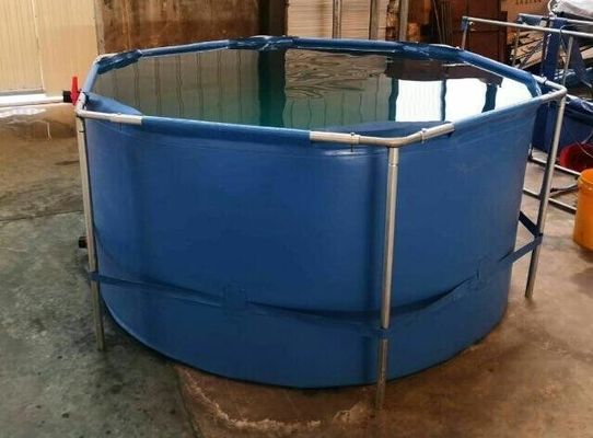 5000 लीटर के ढक्कन वाले गोल लटकन वाले मछली टैंक पर्यावरण संरक्षण पीवीसी मछली तालाब