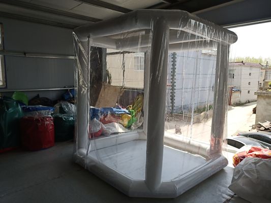 आपातकालीन चिकित्सा कीटाणुशोधन 2.5 एम*2.5 एम*2.5 एम inflatable bubble tent inflatable bubble tent