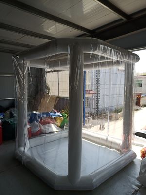 आपातकालीन चिकित्सा कीटाणुशोधन 2.5 एम*2.5 एम*2.5 एम inflatable bubble tent inflatable bubble tent