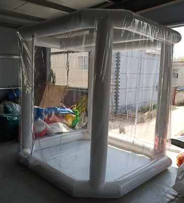 आपातकालीन चिकित्सा कीटाणुशोधन 2.5 एम*2.5 एम*2.5 एम inflatable bubble tent inflatable bubble tent