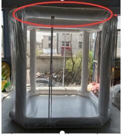 आपातकालीन चिकित्सा कीटाणुशोधन 2.5 एम*2.5 एम*2.5 एम inflatable bubble tent inflatable bubble tent