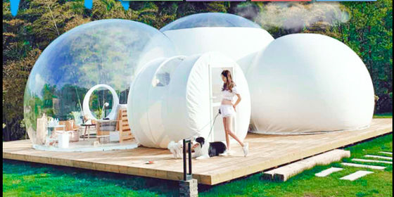 जलरोधक पीवीसी inflatable बुलबुला तम्बू अगले स्तर पर आउटडोर रोमांच ले लो