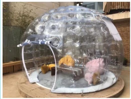 पीवीसी लटकन व्यास 5M inflatable बुलबुला शिविर तम्बू inflatable बुलबुला शिविर तम्बू