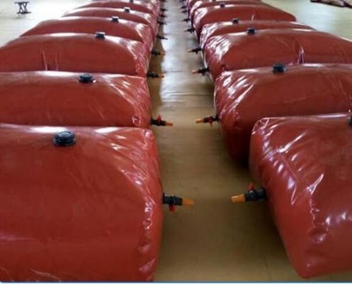 4500L फोल्डेबल पीवीसी तकिया भंडारण टारपॉइल पानी टैंक पोर्टेबल पानी टैंक भंडारण के लिए इस्तेमाल किया