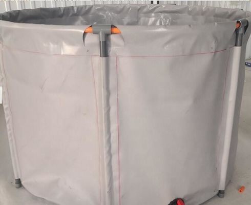 यूवी प्रतिरोधी 10000L गोल तह पीवीसी कंबल मछली टैंक मछली तालाब प्लास्टिक टैंक डाइ मछली तालाब