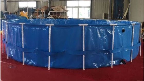 40000L फोल्डेबल पीवीसी लटकन गोल मछली टैंक मछली तालाब प्लास्टिक टैंक आउटडोर मछली तालाब