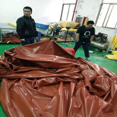 1.2 मिमी पीवीसी लेपित टारपॉलिन 800 टन बायोगैस डाइजेस्टर बायोगैस भंडारण टैंक मीथेन गैस टैंक