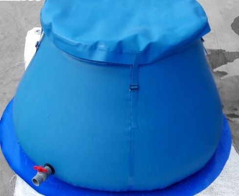 1000 लीटर फोल्डेबल 0.9 मिमी पीवीसी टारपौलीन प्याज टैंक सिंचाई के लिए पानी रखने वाले टैंक को स्टोर करने के लिए उपयोग किया जाता है
