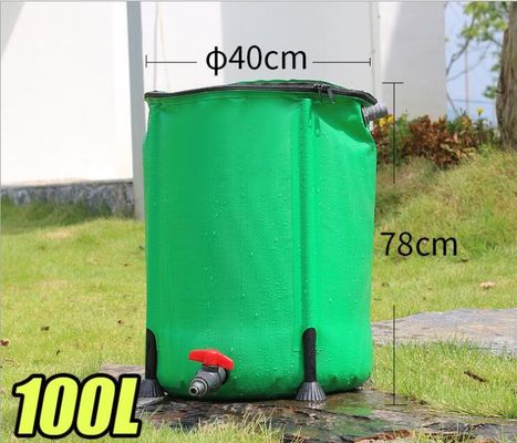 आउटडोर पीवीसी टारपौलीन पेड़ पानी के बैग फोल्डेबल 100L मात्रा