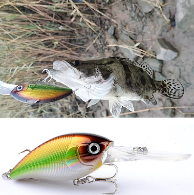 12.5G 10CM रॉक फैट सैल्मन चारा 4 समुद्री मछली पकड़ने के लिए प्लास्टिक का लालच