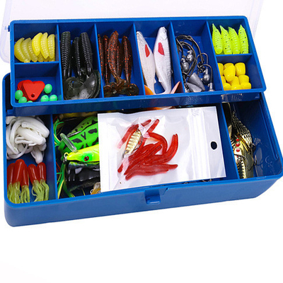 राल पीवीसी Minnow VIB सॉफ्ट वर्म बायोनिक चारा लय 110PCS/बॉक्स